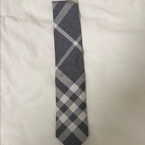 Burberry Gray Plaid Men's Tie